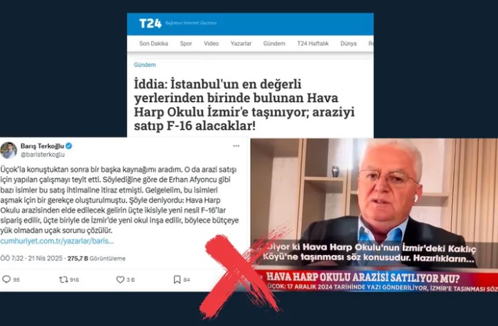 'Hava Harp Okulu'nun İzmir'e Taşınacağı İddialarına Yalanlama