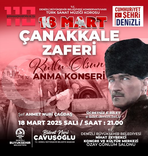 Denizli’de 18 Mart Şehitleri Anma Günü Coşkuyla Yaşatılacak