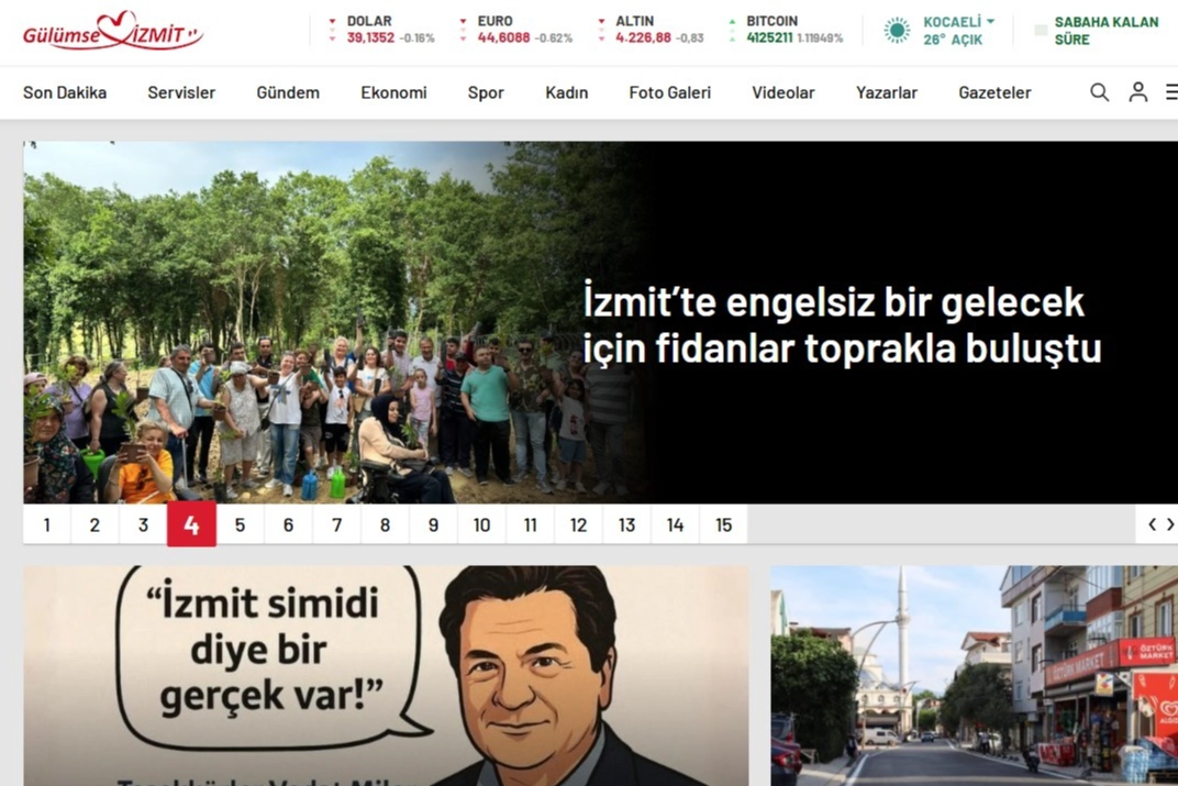 İzmit Belediyesi'nin haber sitesi 2 milyon görüntülemeyle zirvede
