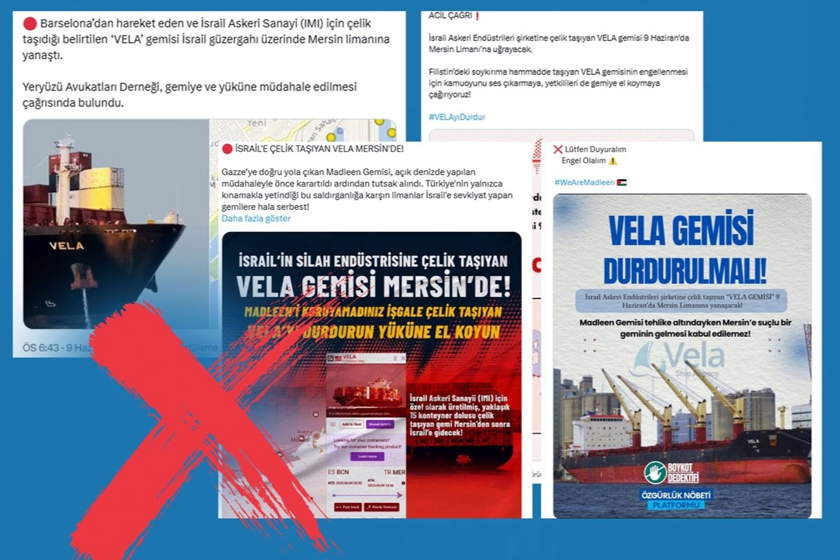 Mersin Limanı'nda İsrail iddiası yalanlandı
