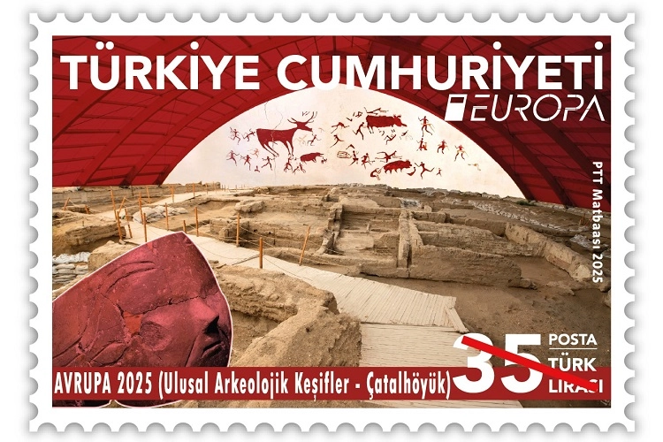 PTT'nin Çatalhöyük Pulu Avrupa'da Yarışıyor
