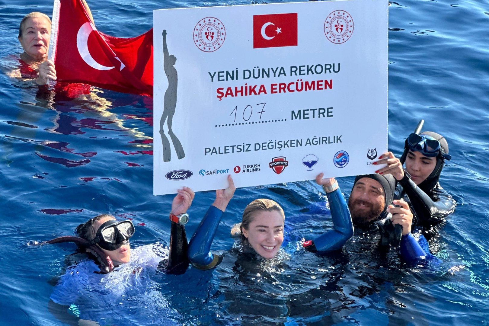 107 metrede paletsiz 'Şahika' rekor!