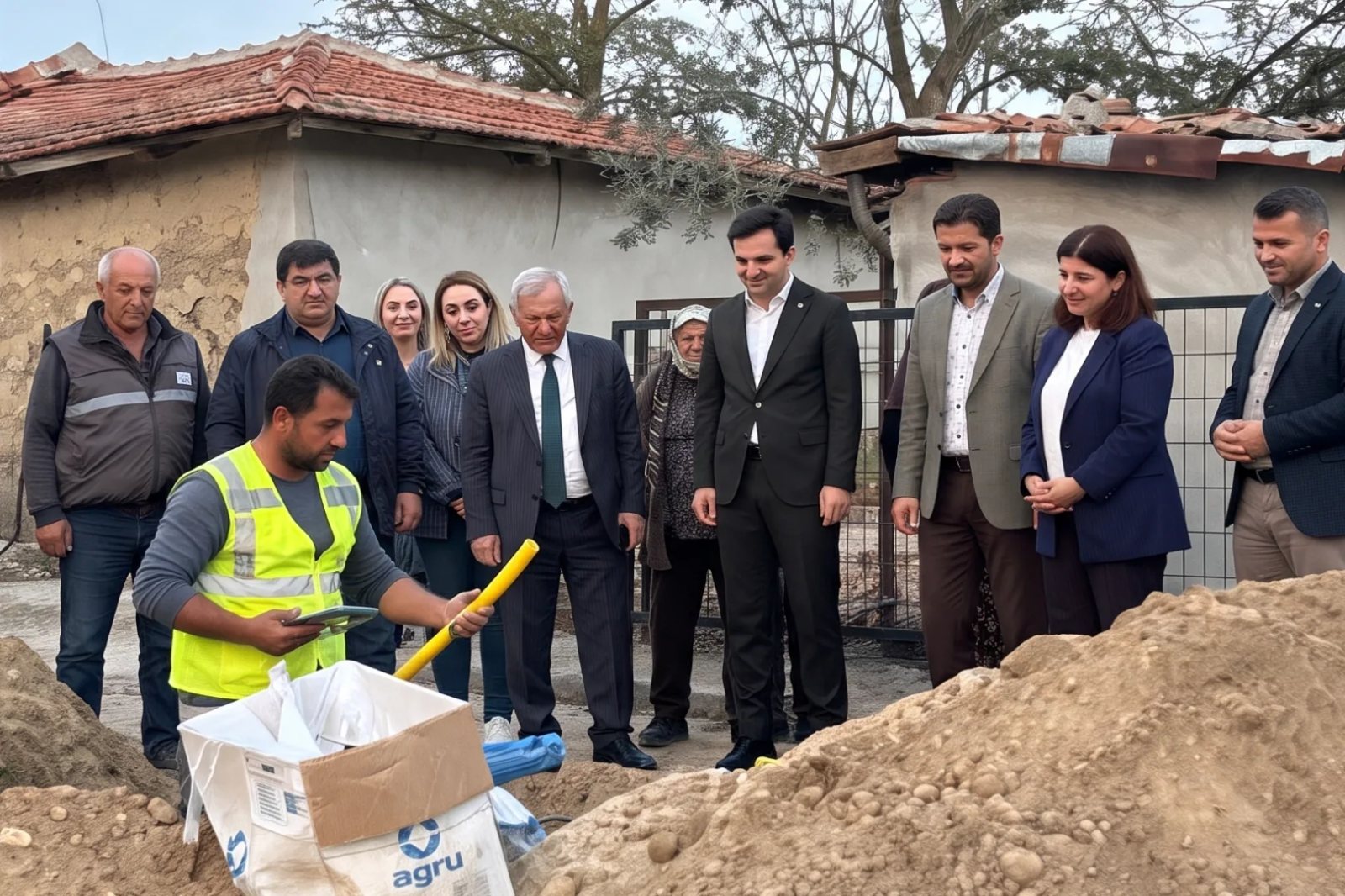 İbriktepe Köyünde Doğal Gaz Çalışmaları Yerinde İncelendi