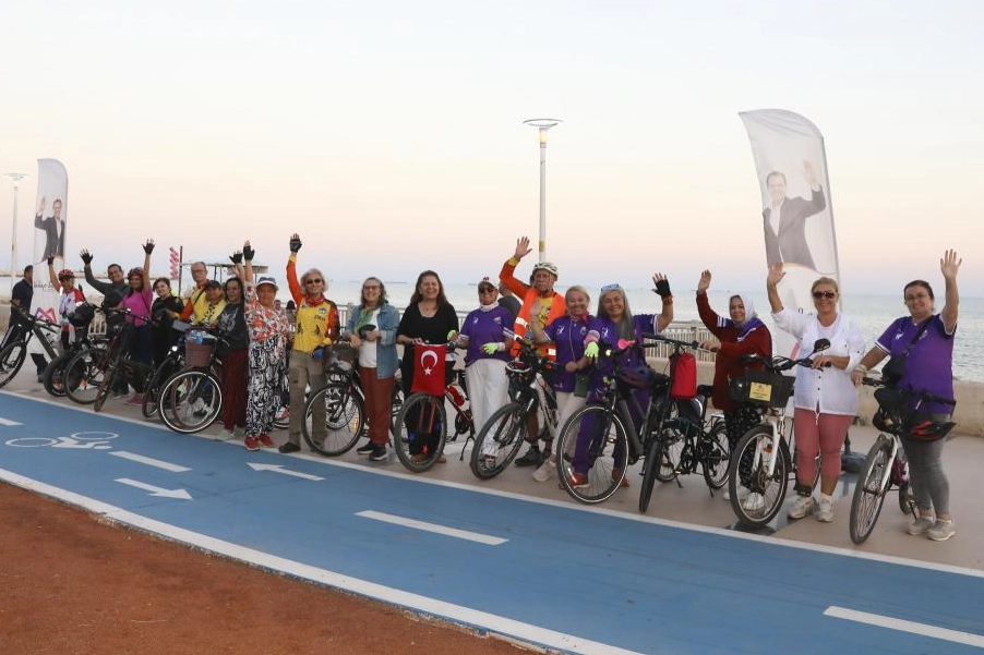 Mersin’de kadınlara pedal gücü