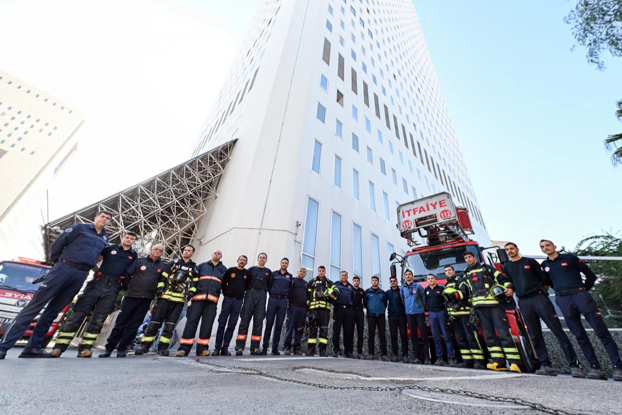 Mersin'de 'Yangın ve Kurtarma Tatbikatı' gerçekleştirildi