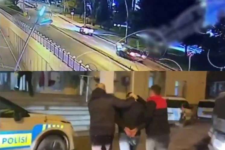 Polislerin üzerine araç sürdü, tutuklandı